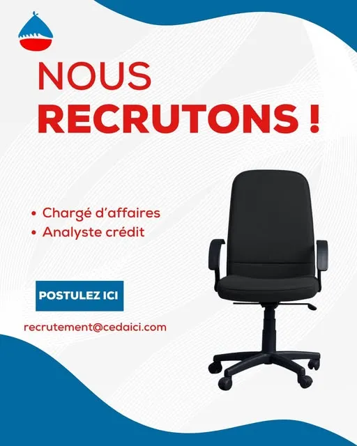 CEDAICI SA RECRUTE ANALYSTE CREDIT / CHARGE D'AFFAIRE
