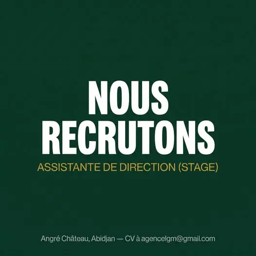 LGM RECRUTE ASSISTANTE DE DIRECTION EN STAGE