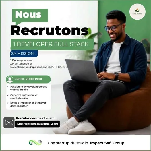 SMART GARDEN RECRUTE DEVELOPPEUR FULL STACK