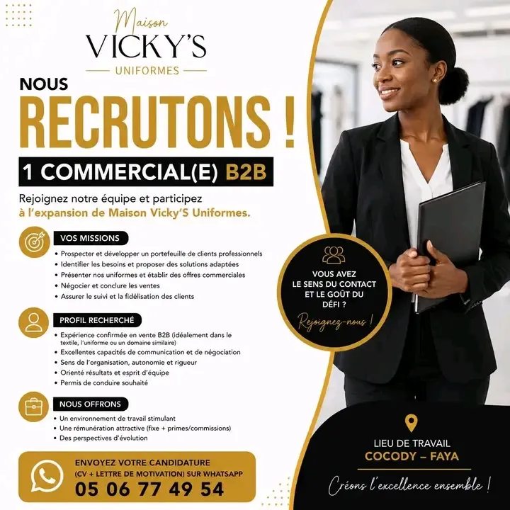 MAISON VICKY'S RECRUTE COMMERCIAL B2B
