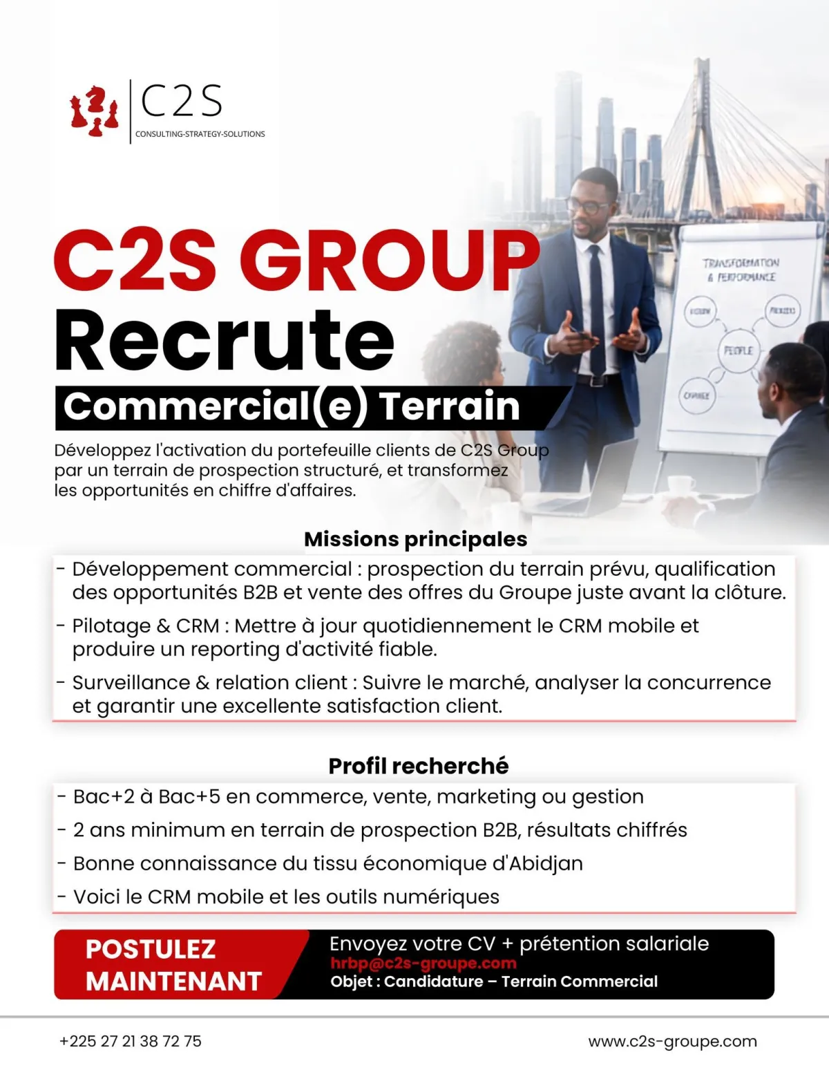 RECRUTEMENT COMMERCIAL (E) TERRAIN B2B