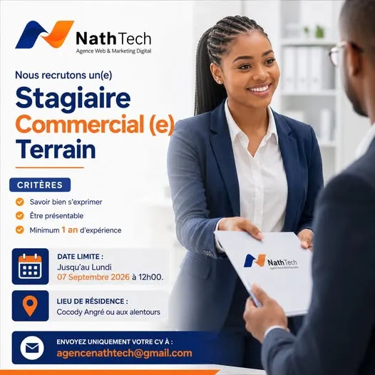 RECRUTEMENT STAGIAIRE COMMERCIAL (H/F)