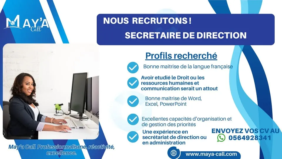 RECRUTEMENT SECRETAIRE DEC DIRECTION