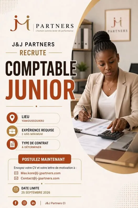 RECRUTEMENT COMPTABLE JUNIOR (H/F)