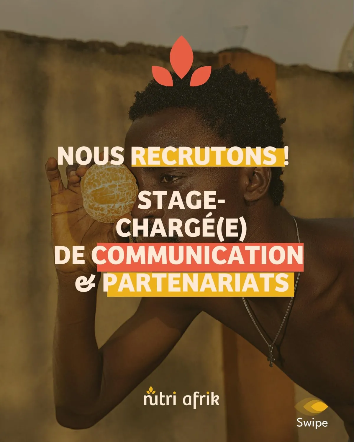 RECRUTEMENT STAGIAIRE CHARGE DES PARTENARIATS (H/F)