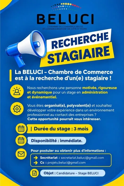 LA BELUCI RECRUTE STAGIAIRE