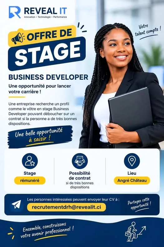 RECRUTEMENT STAGIAIRE BUSINESS DEVELOPER