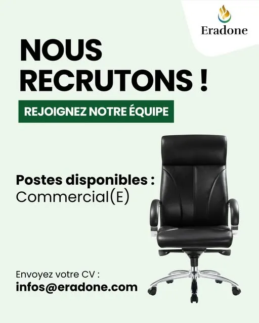 ERADONE RECRUTE COMMERCIAL (H/F)