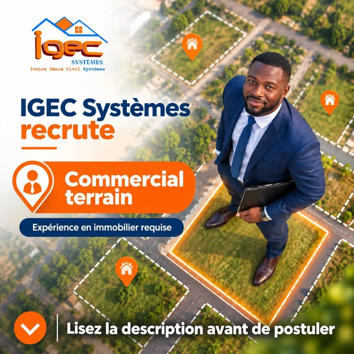 RECRUTEMENT COMMERCIAL TERRAIN (H/F)