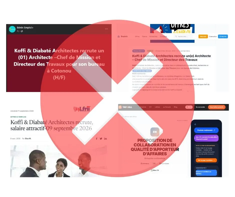 ALERTE - ARNAQUE : KOFFI & DIABATE INFORME LE PUBLIC