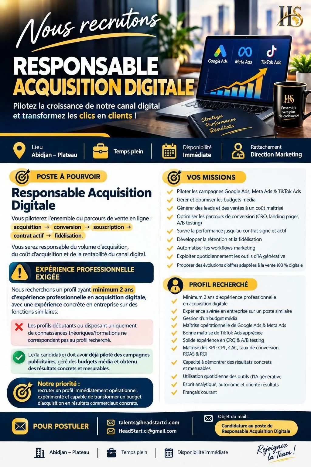 RECRUEMENT RESPONSABLE ACQUISITION DIGITALE