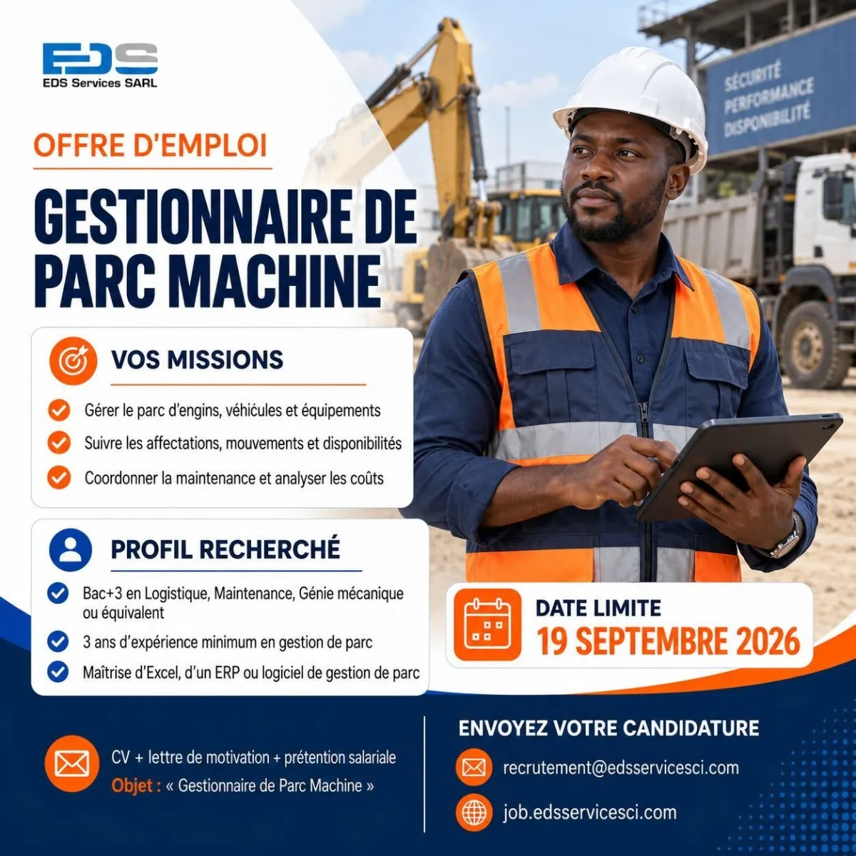 GESTIONNIRE DE PARC MACHINE (H/F)