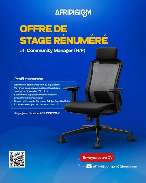 RECUTEMENT COMMUNITY MANAGER STAGIAIRE