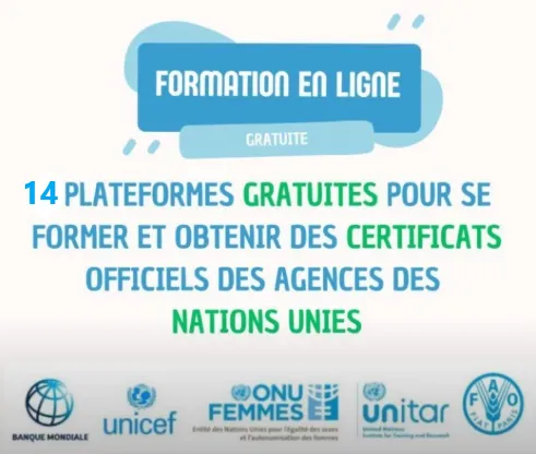 FORMATIONS GRATUITES DES ORGANISATIONS DES NATIONS UNIES