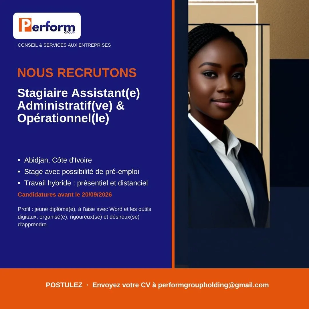 RECRUEMENT ASSISTANT ADMINISTRATIF OPERATIONNEL (H/F)