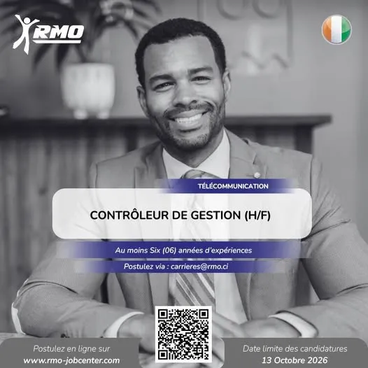 RECRUTEMENT CONTROLEUR DE GESTION (H/F)