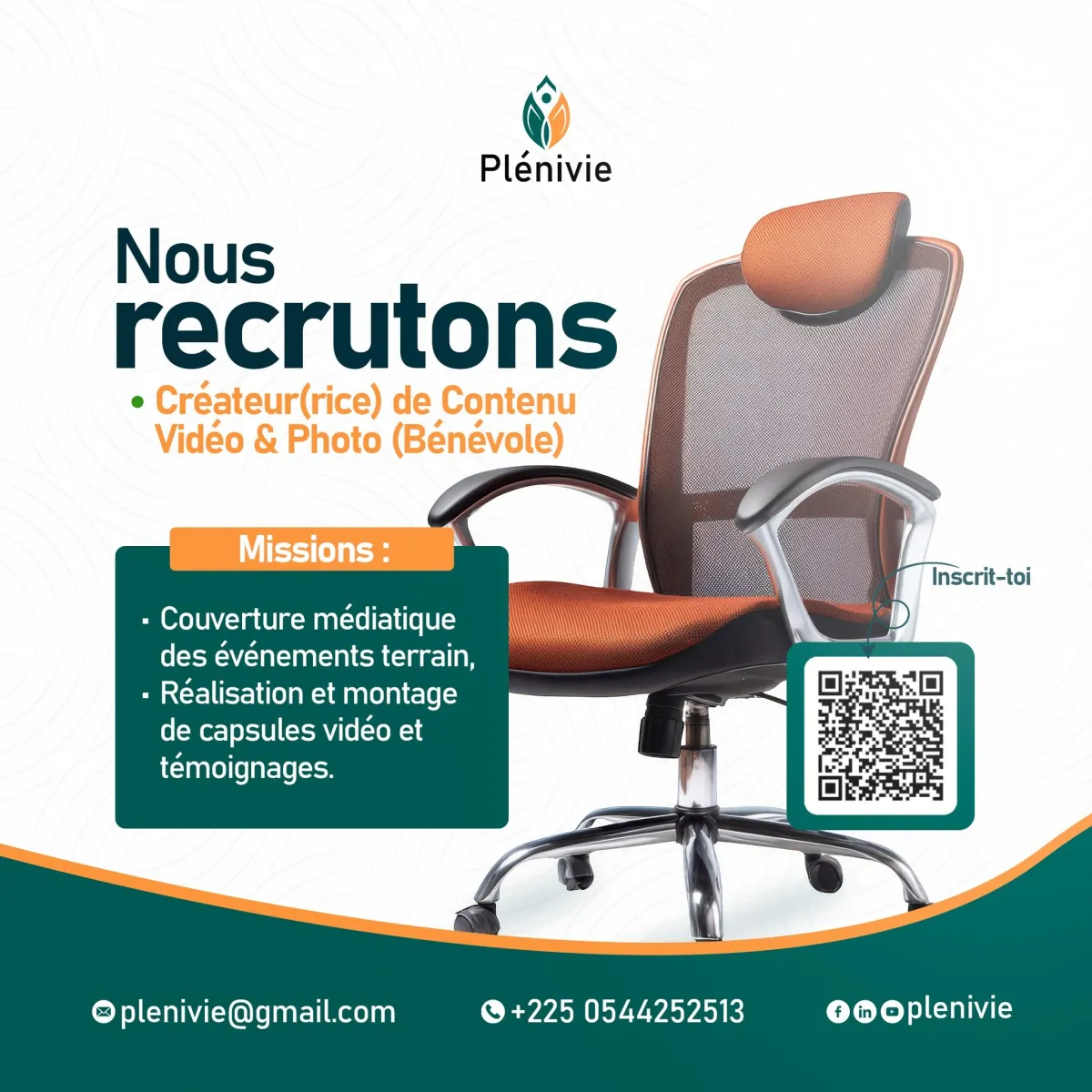 RECRUTEMENT 03 VIDEASTE ET PHOTOGRAPHE