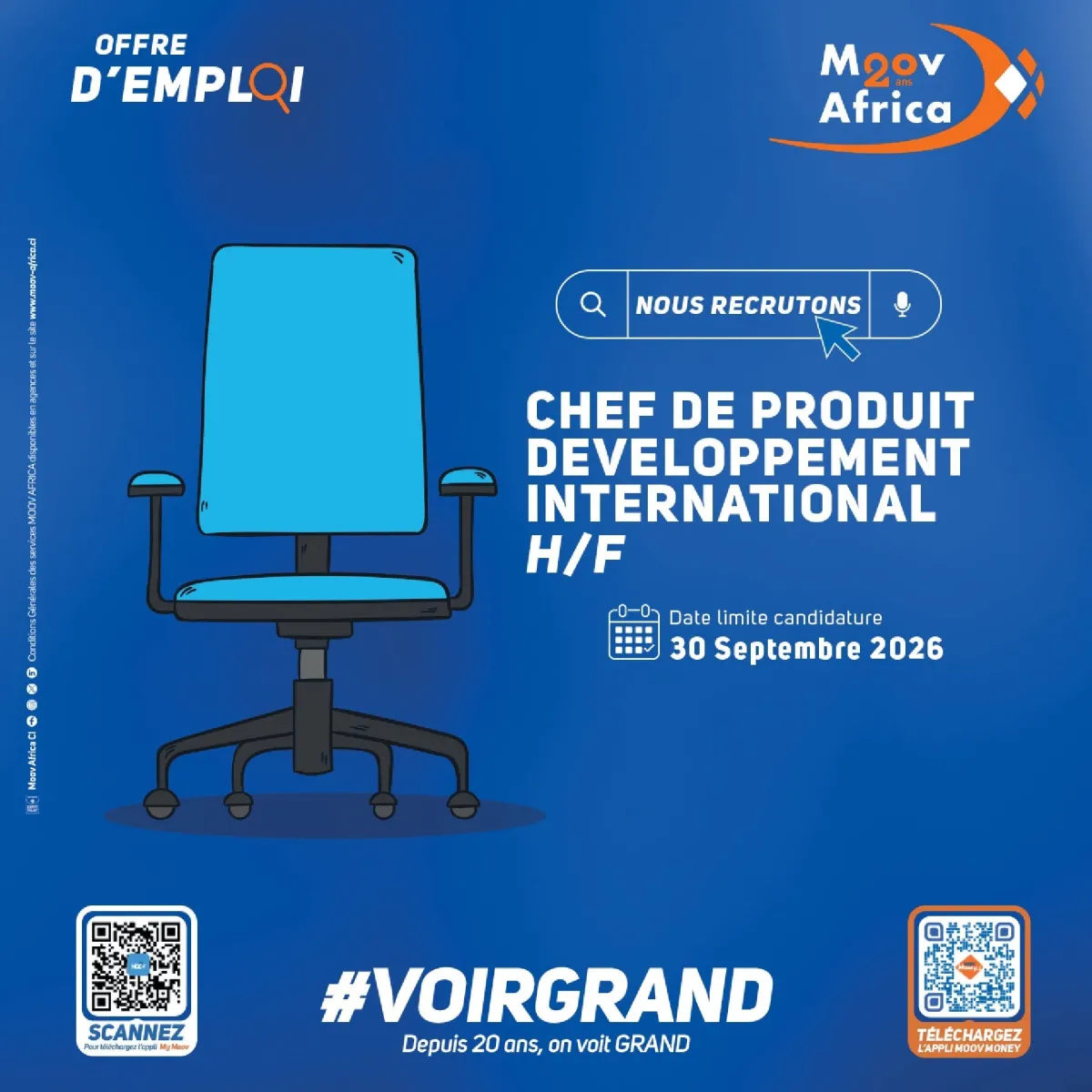 CHEF DE PRODUIT DEVELOPPEMENT INTERNATIONAL