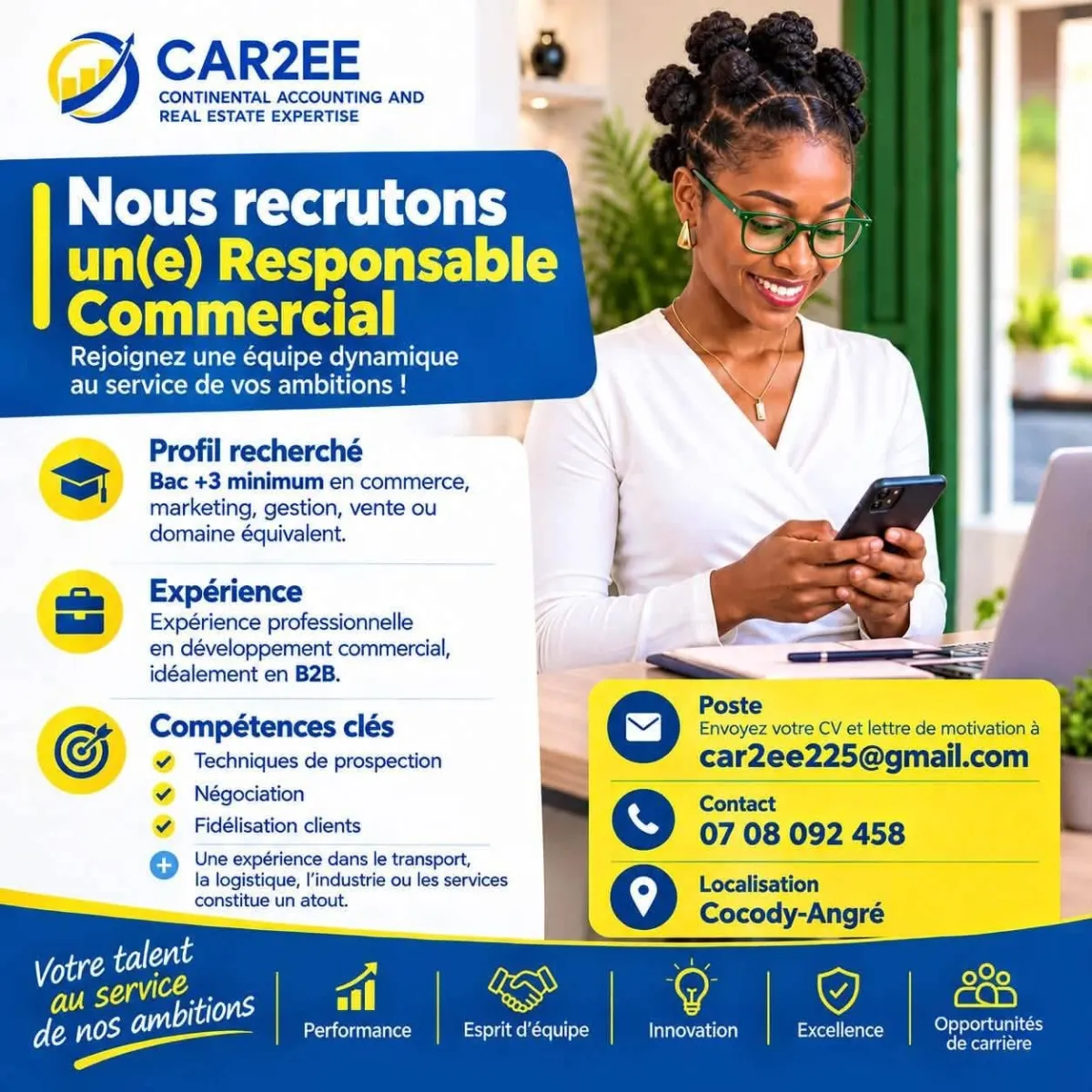 RECRUTEMENT RESPONSABLE COMMERCIAL (H/F)