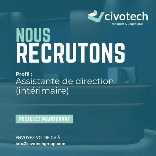 RECRUTEMENT ASSISTANTE DE DIRECTION