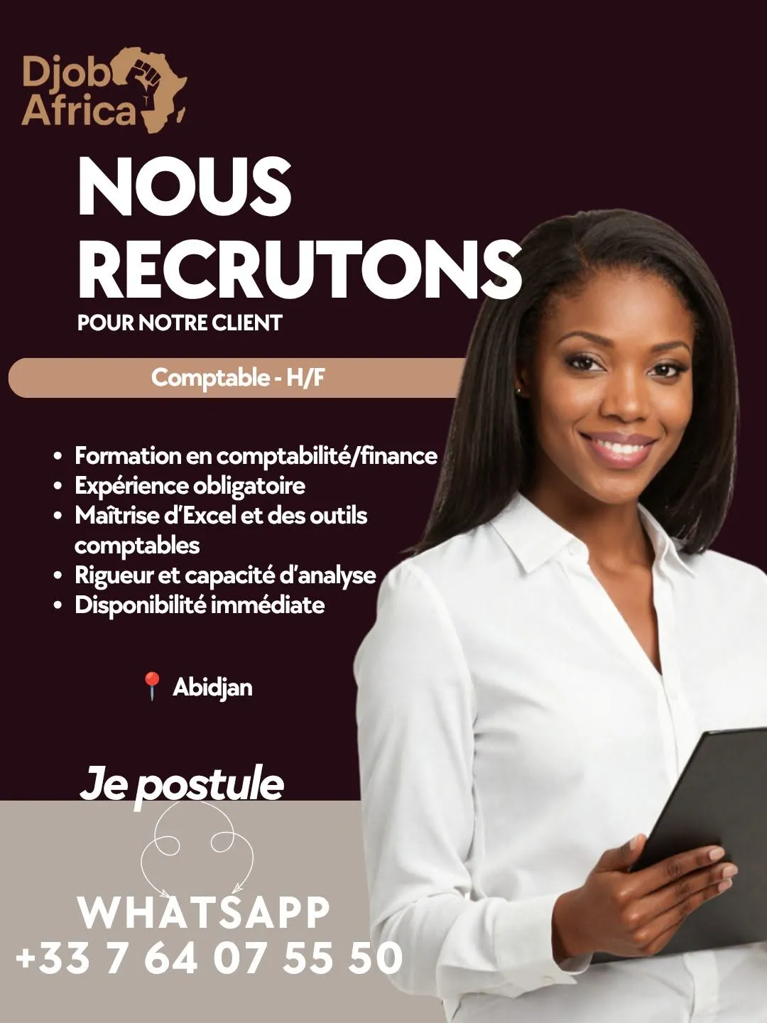 RECRUTEMENT D'UN COMPTABLE (H/F)