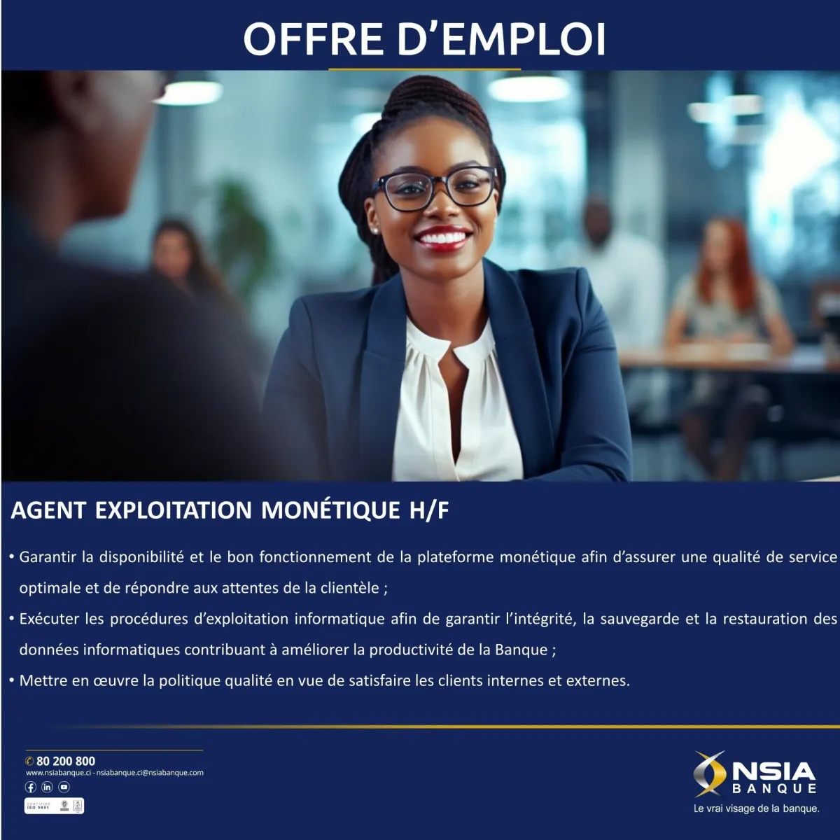RECRUTEMENT AGENT EXPLOITATION MONETIQUE (H/F)