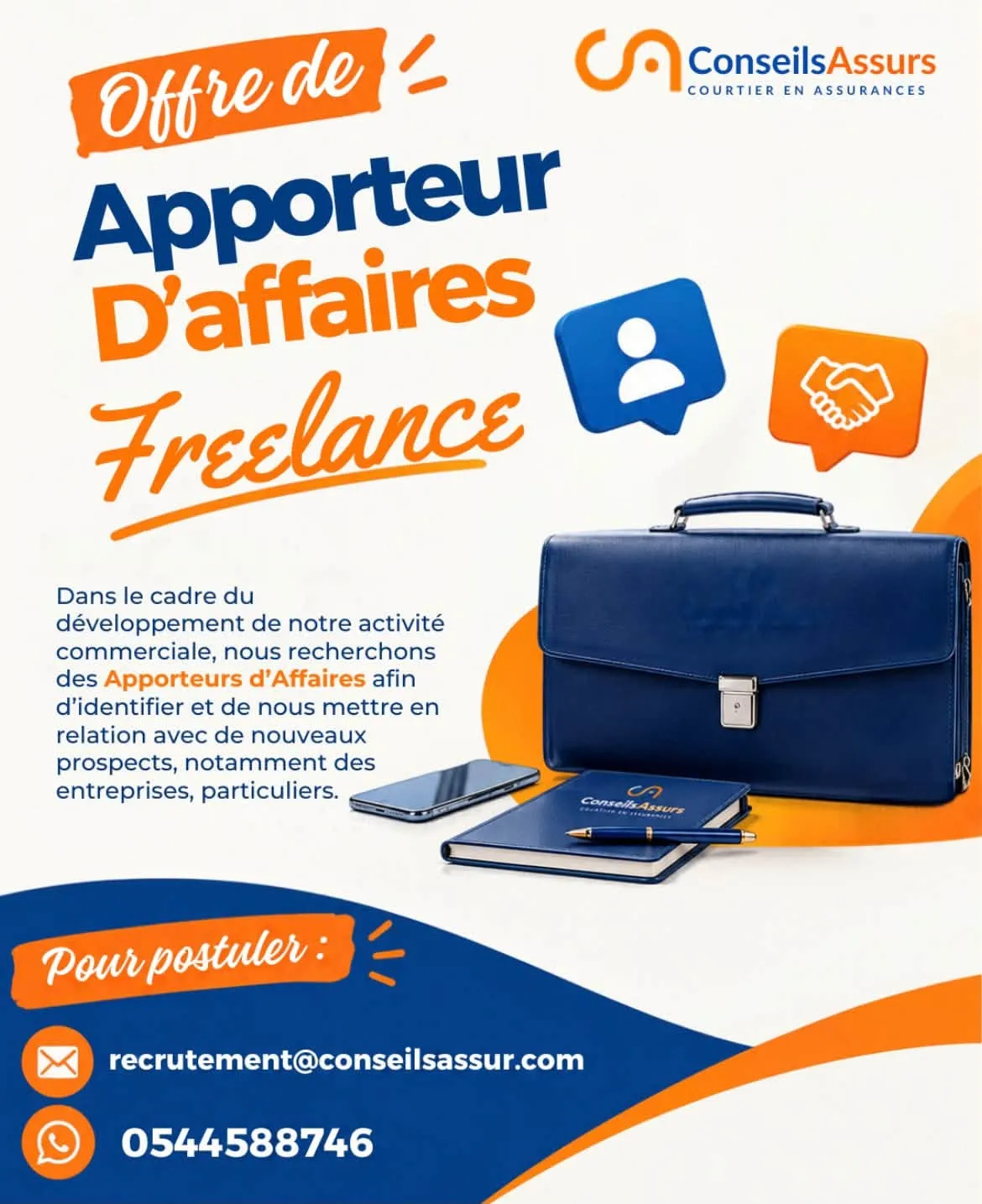 RECRUTEMENT APPORTEUR D'AFFAIRES FREELANCE