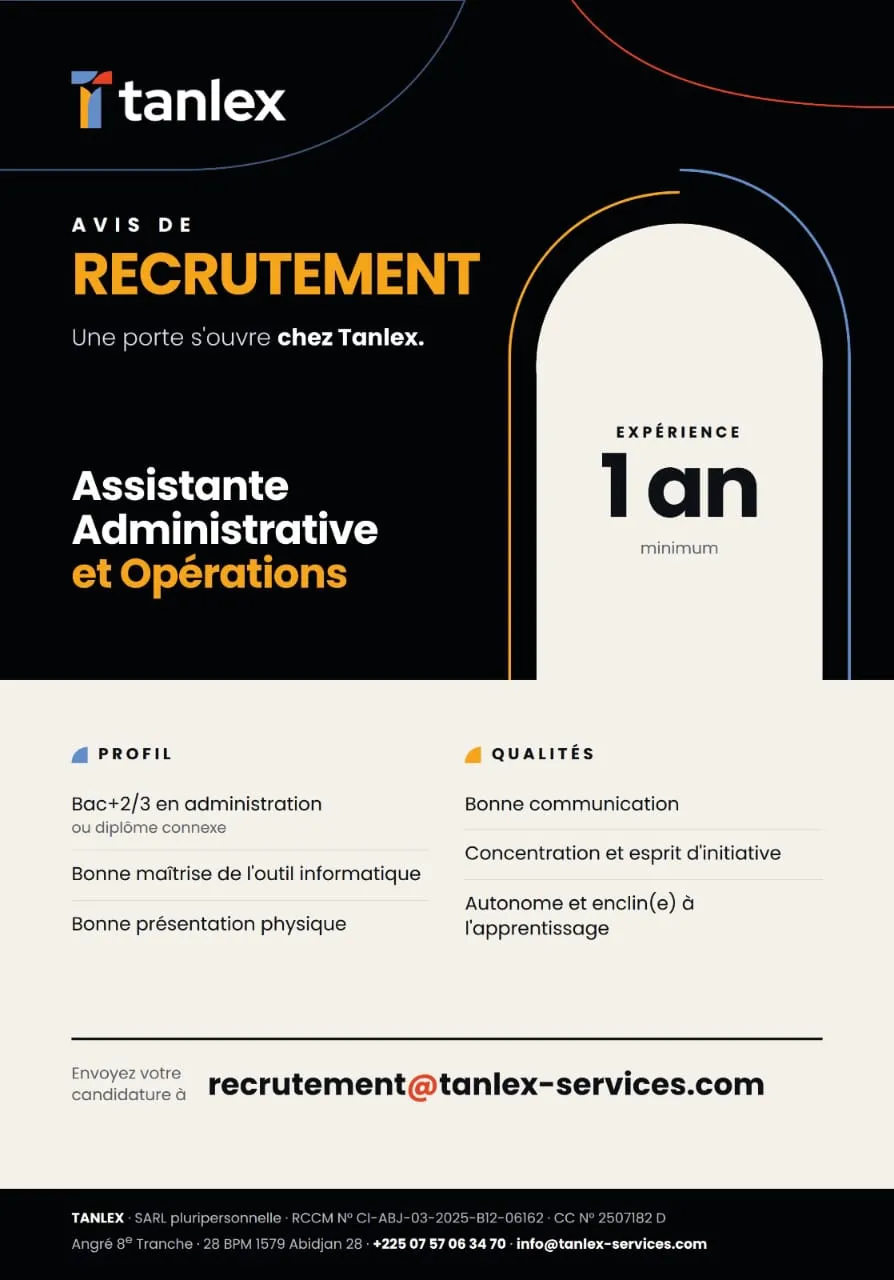 RECRUTEMENT ASSISTANTE ADMINISTRATIVE ET OPERATIONS