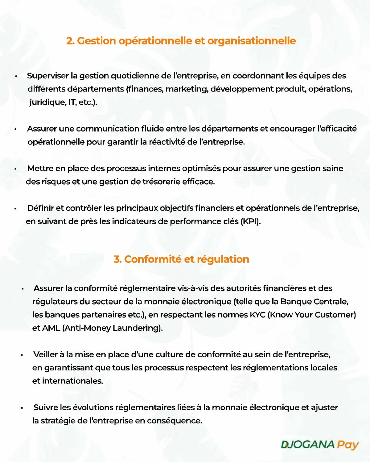 RECRUTEMENT D'UN DIRECTEUR GENERAL