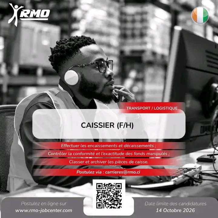 RECRUTEMENT DE CAISSIER H/F