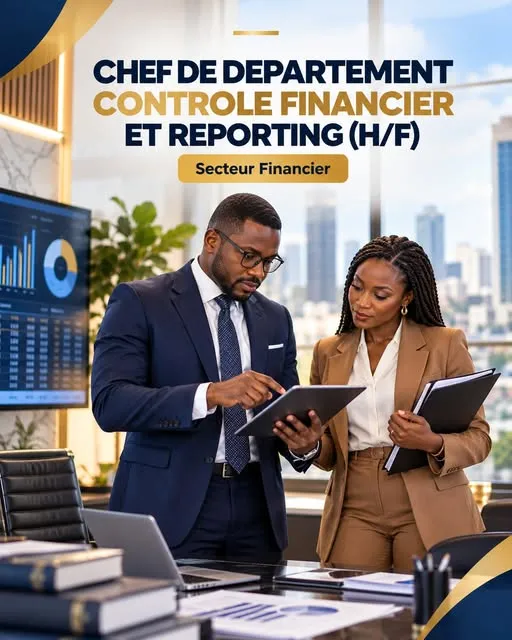 CHEF DE DEPARTEMENT CONTROLE FINANCIER ET REPORTING (H/F)
