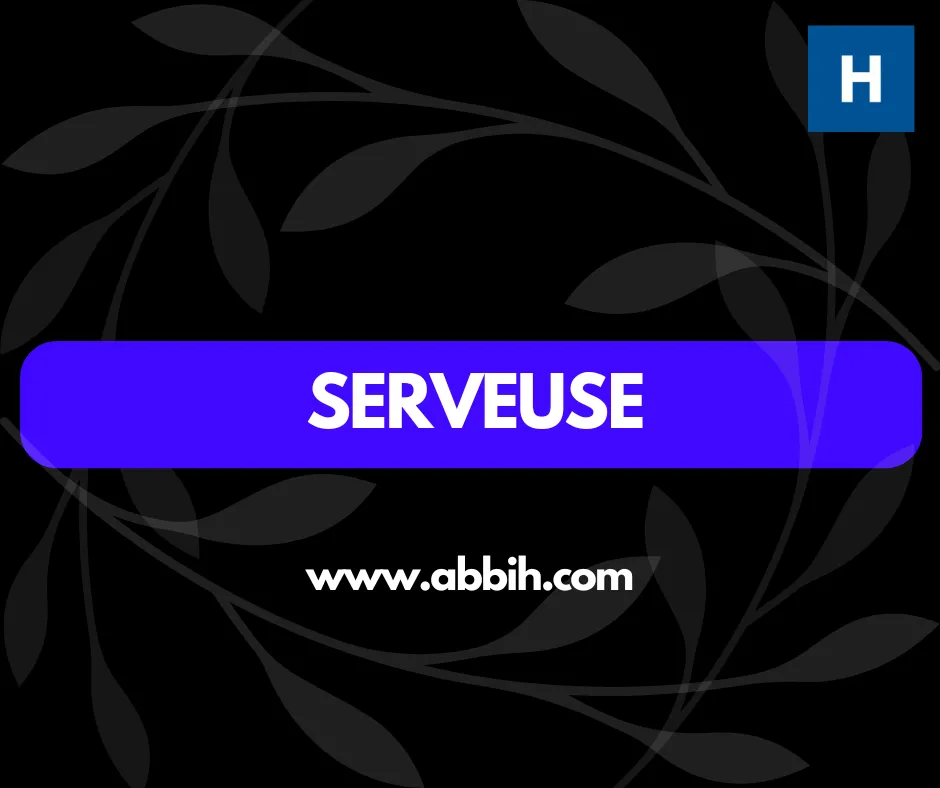 SERVEUSE PRESENTABLE SOURIANTE ET DYNAMIQUE