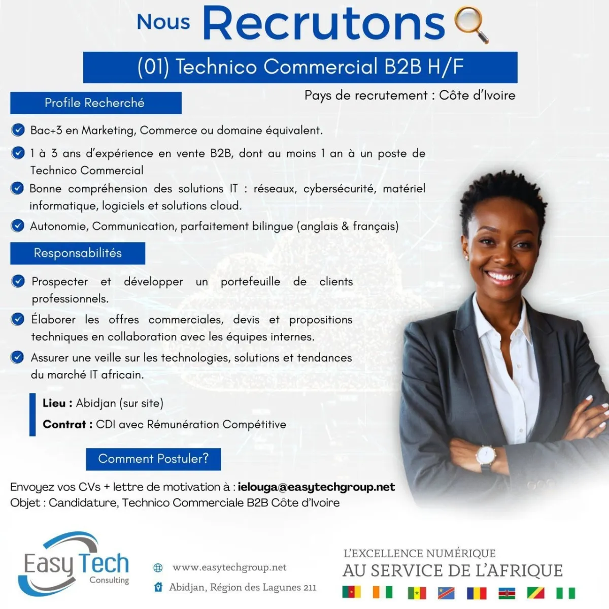 RECRUTEMENT | TECHNICO-COMMERCIAL B2B