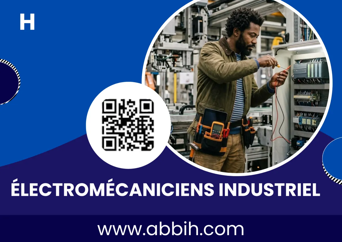 RECRUTE ÉLECTROMÉCANICIENS INDUSTRIELS (H/F)