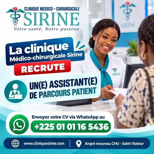 CLINIQUE RECRUTE ASSISTANT DE PARCOURS PATIENT (H/F)