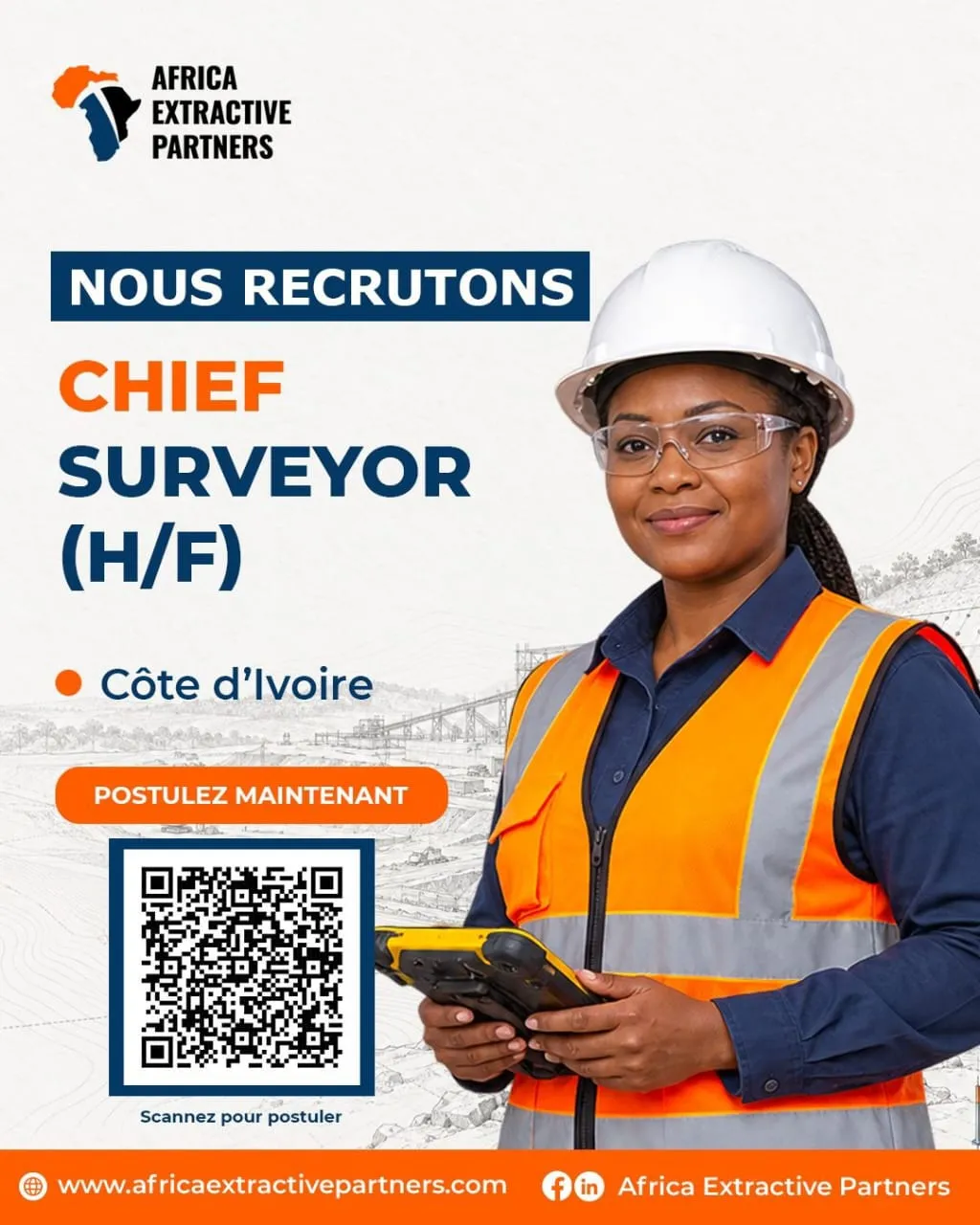 RTECRUTEMENT CHIEF SURVEYOR (H/F)