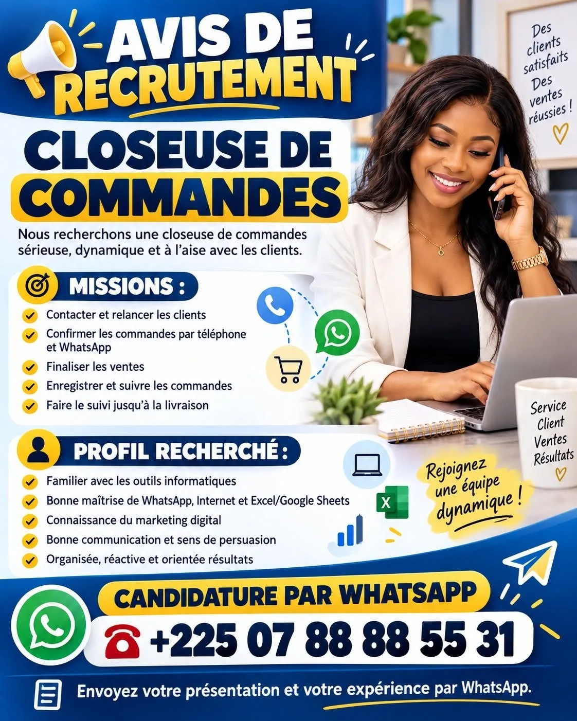 RECRUTEMENT CLOSEUSE DE COMMANDES
