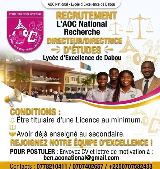 ETABLISSEMENT RECRUTE DIRECTEUR / DIRECTRICE