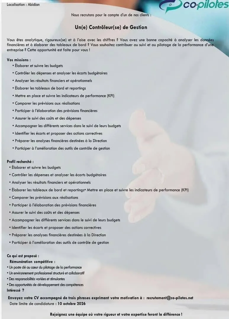 RECRUTEMENT D'UN COMPTABLE SENIOR (H/F)