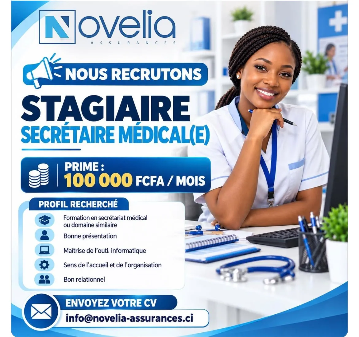 STAGIAIRE SECRETAIRE MEDICAL (H/F)