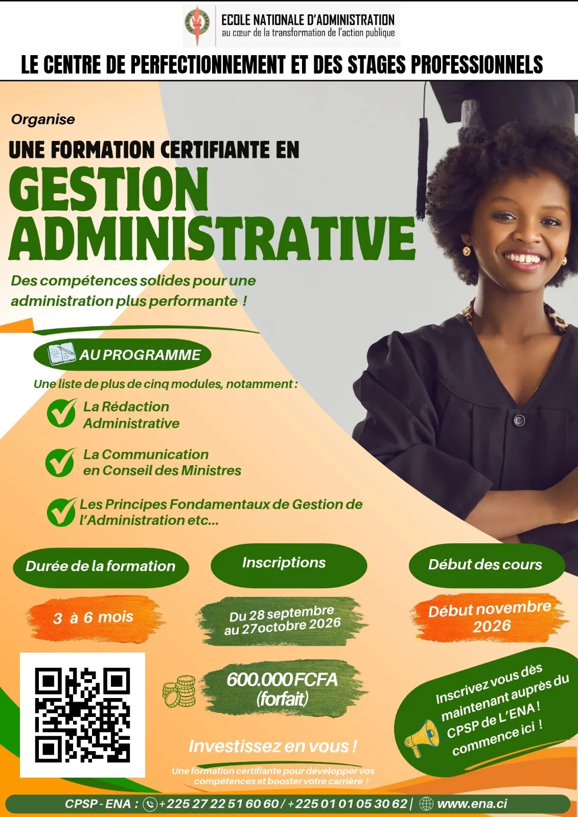 Offre d'emploi FORMATION CERTIFIANTE EN GESTION ADMINISTRATIVE