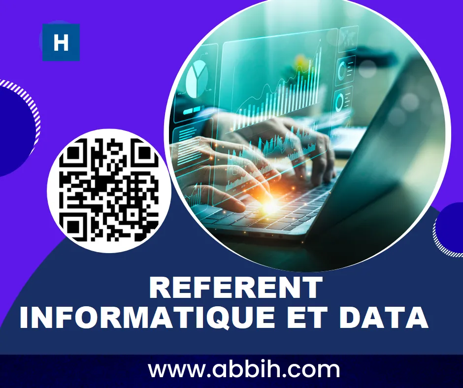 Offre d'emploi RECRUTEMENT DE REFERENT INFORMATIQUE ET DATA