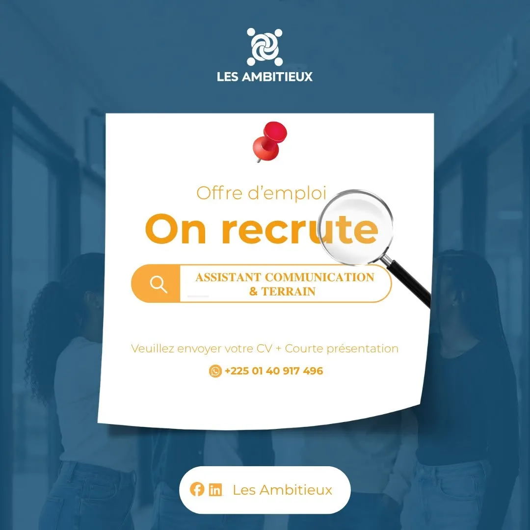 RECRUTEMENT ASSISTANT COMMUNICATION TERRAIN