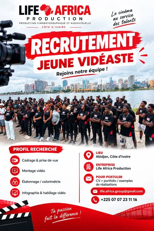 RECRUTEMENT JEUNE VIDEASTE (H/F)