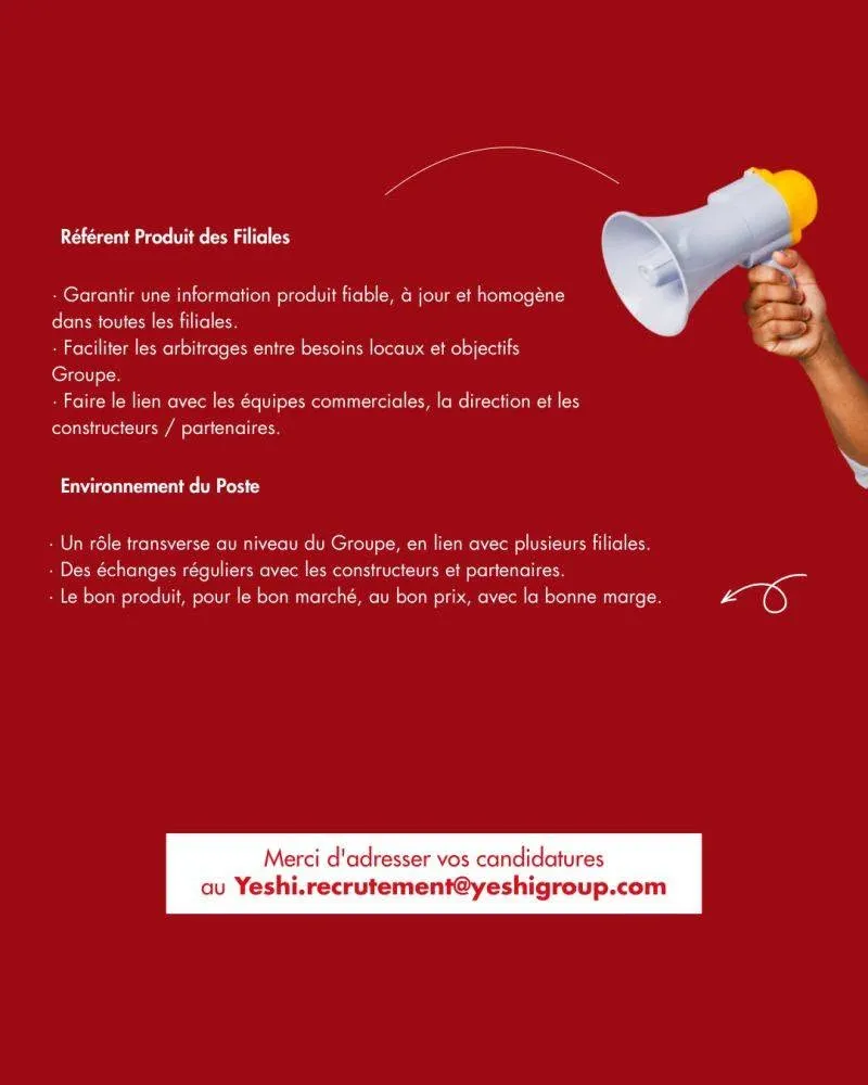 RECRUTEMENT PRODUCT MANAGER AUTOMOBILE