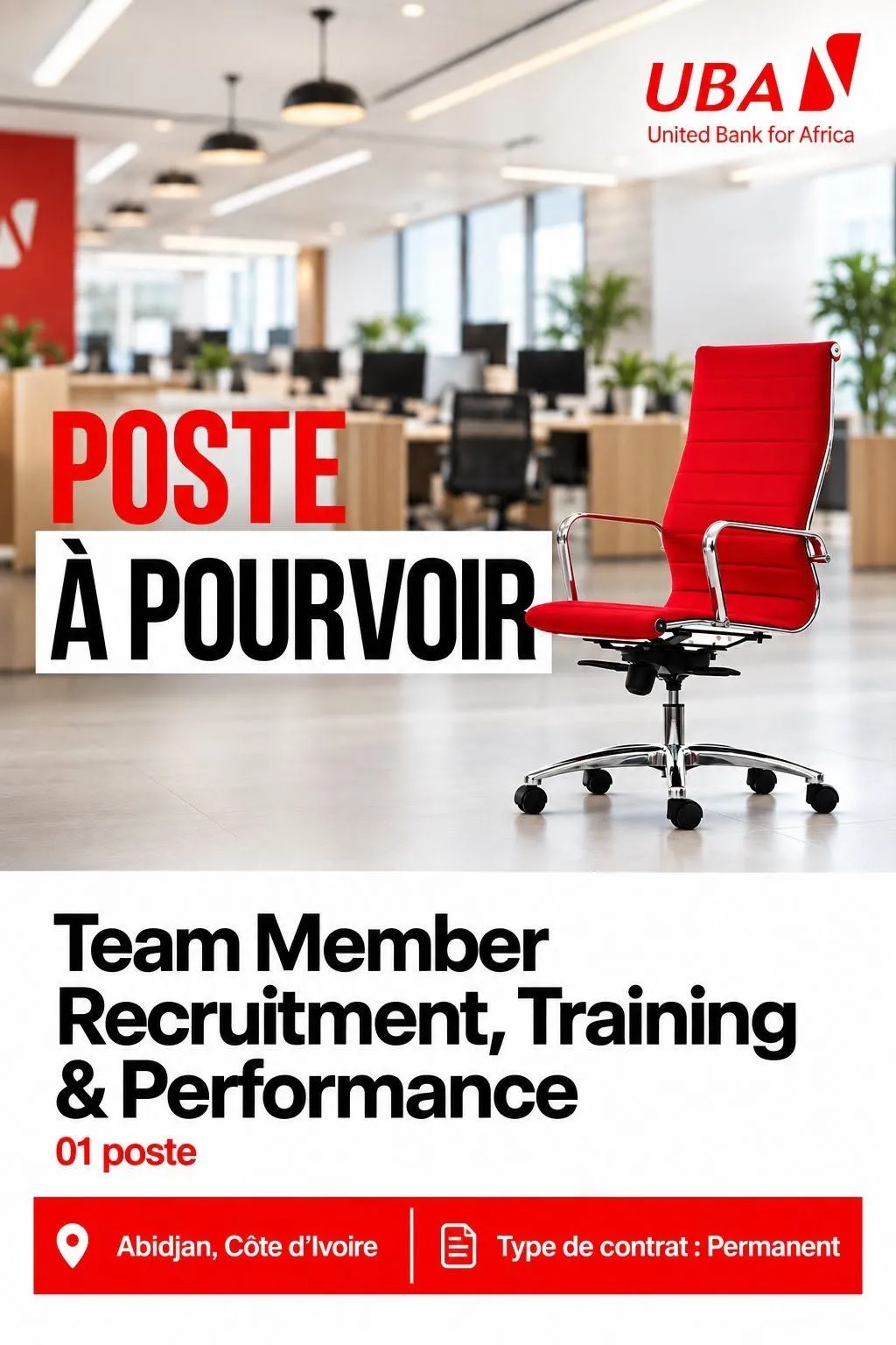 Offre d'emploi RECRUTEMENT TEAM NEMBER RECRUTMENT
