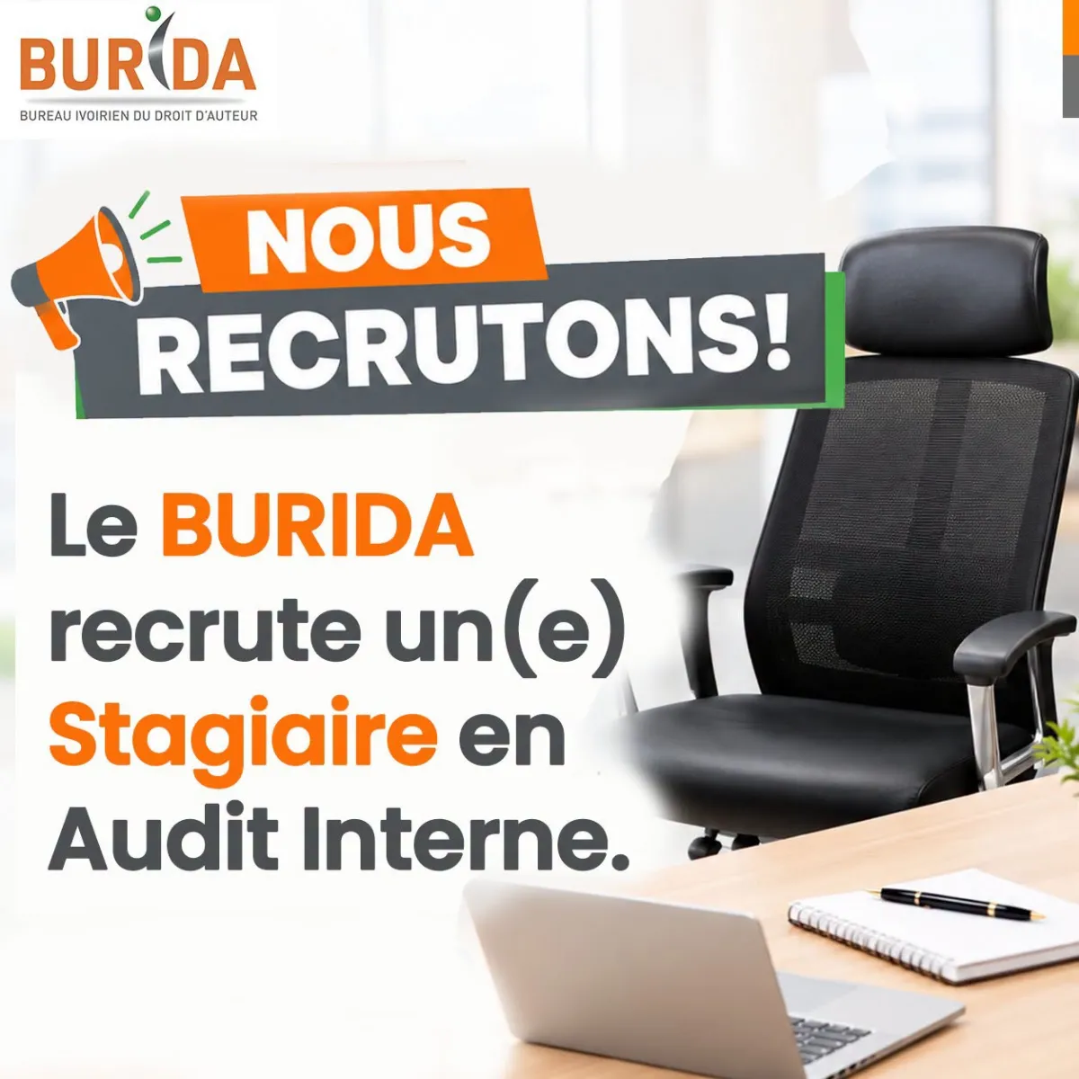 RECRUTEMENT STAGIAIRE EN AUDIT INTERNE