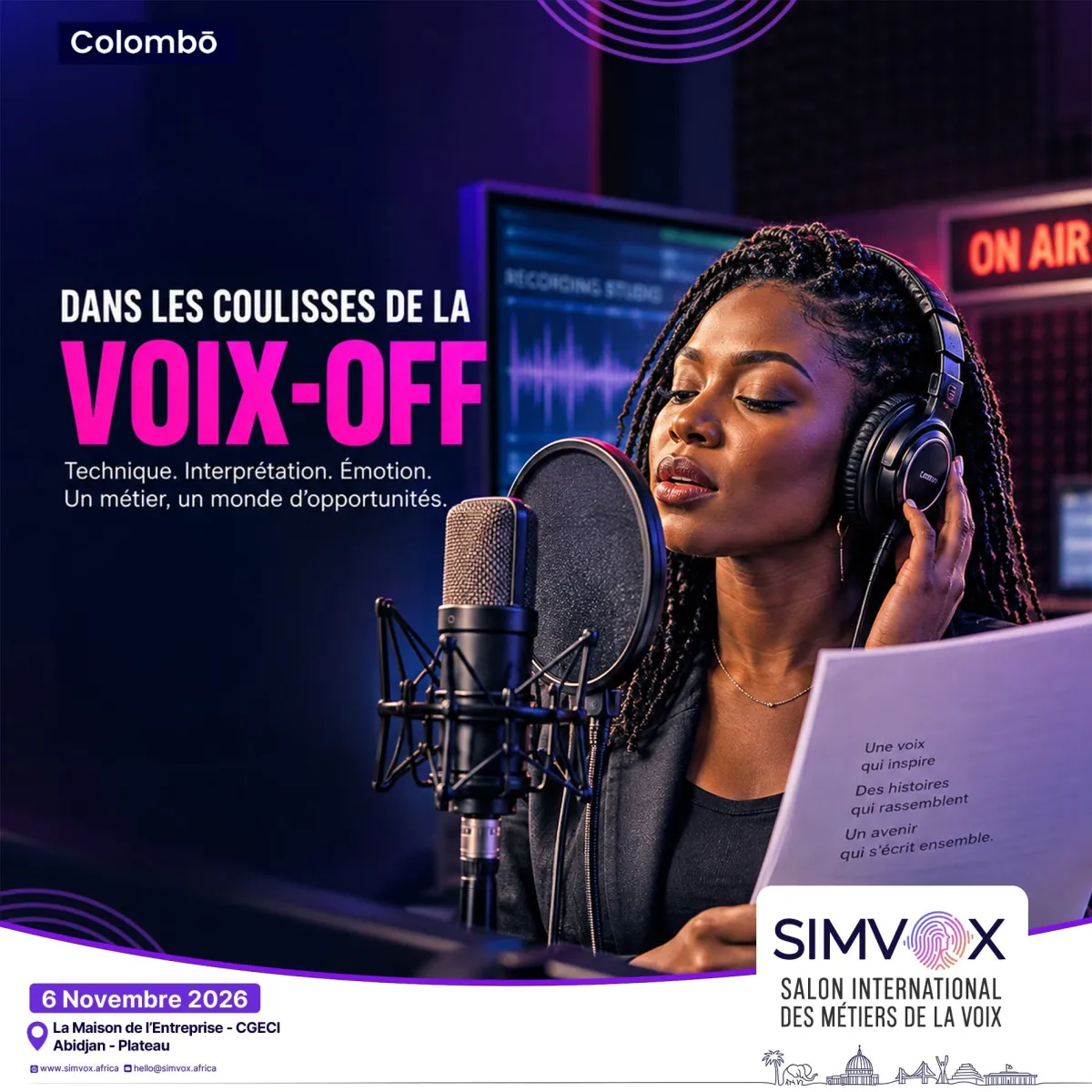 Offre d'emploi RECRUTEMENT DE VOIX- OFF