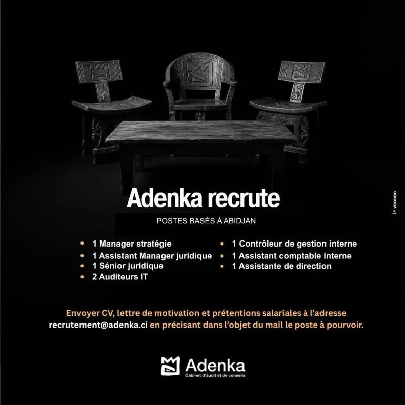 RECRUTEMENT DE PLUSIEURS POSTES