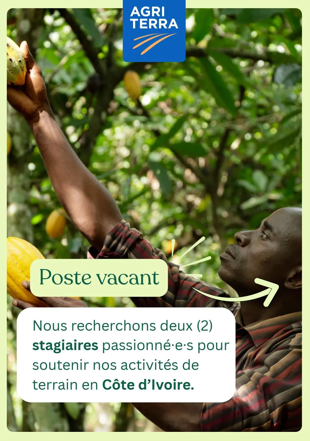 Offre d'emploi RECRUTEMENT STAGIAIRE AGRICOLE (H/F)